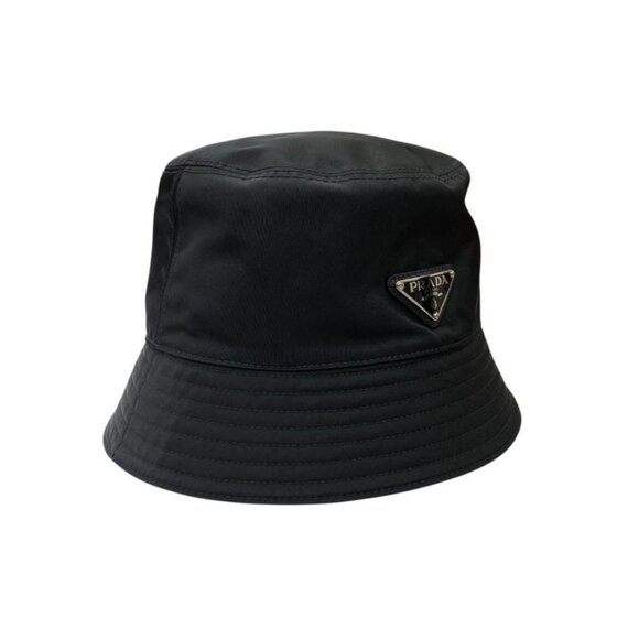Prada Hat 2 Hc137 Bucket Hat Nylon Triangle Logo Plate XL Em4900 main image 6